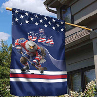 USA Ice Hockey Garden Flag Eagle Mascot