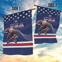 USA Ice Hockey Garden Flag Eagle Mascot