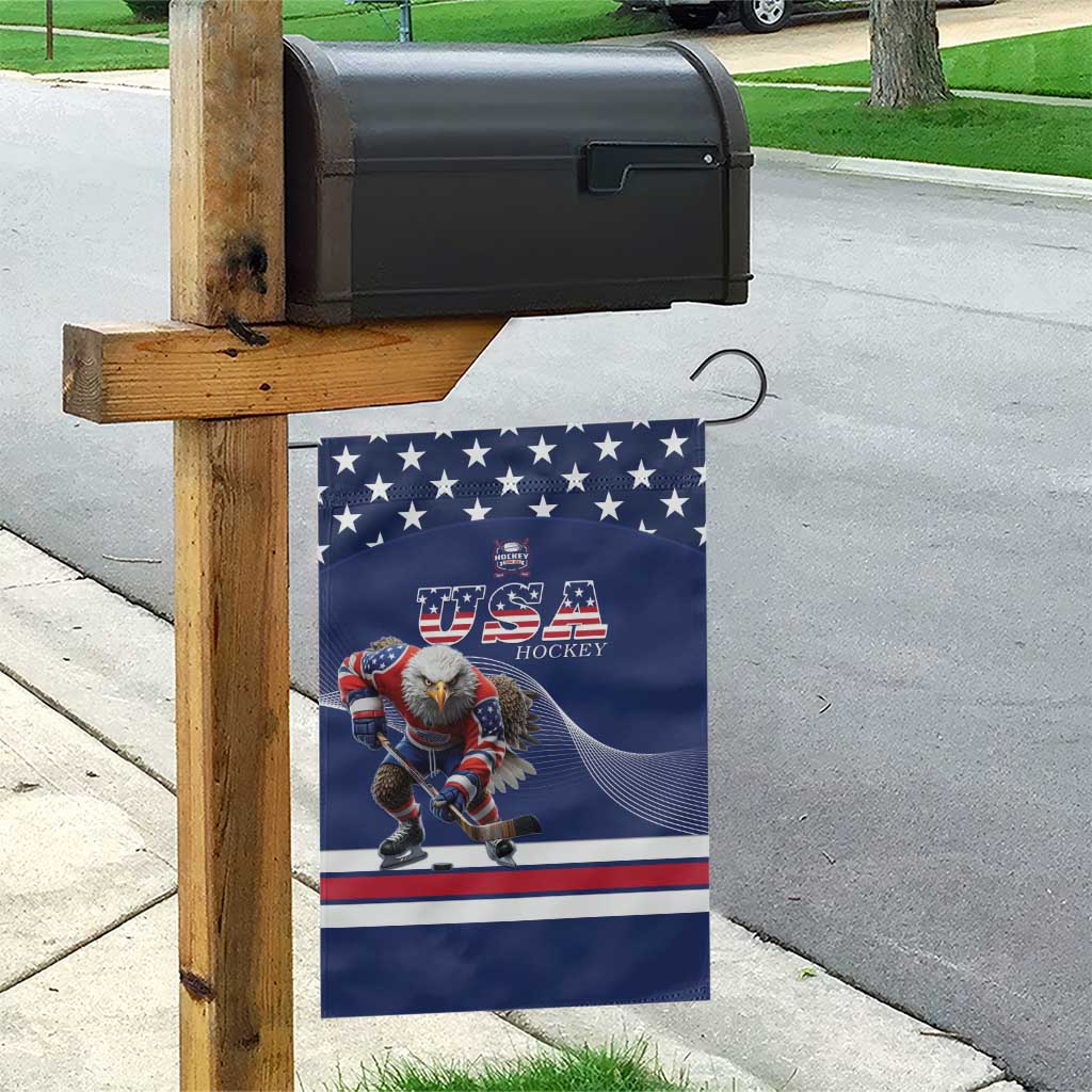 USA Ice Hockey Garden Flag Eagle Mascot