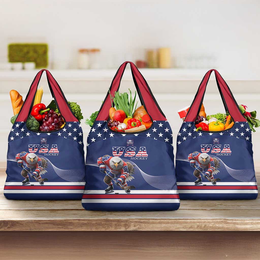 USA Ice Hockey Grocery Bag Eagle Mascot