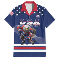 Custom USA Ice Hockey Hawaiian Shirt Eagle Mascot