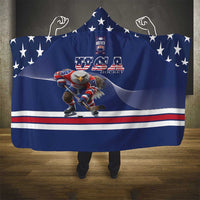 USA Ice Hockey Hooded Blanket Eagle Mascot