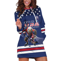 Custom USA Ice Hockey Hoodie Dress Eagle Mascot