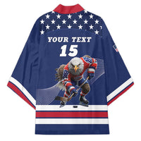 Custom USA Ice Hockey Kimono Eagle Mascot