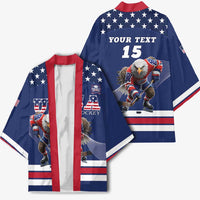 Custom USA Ice Hockey Kimono Eagle Mascot