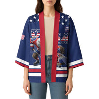 Custom USA Ice Hockey Kimono Eagle Mascot