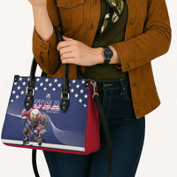 USA Ice Hockey Leather Bag Eagle Mascot