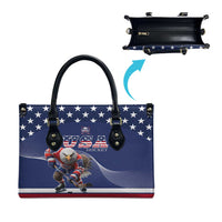 USA Ice Hockey Leather Bag Eagle Mascot