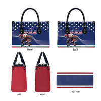 USA Ice Hockey Leather Bag Eagle Mascot