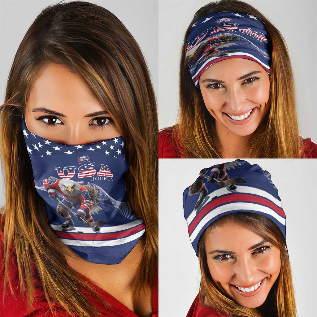USA Ice Hockey Neck Gaiter Eagle Mascot