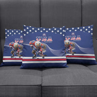 USA Ice Hockey Pillow Cover Eagle Mascot