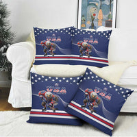 USA Ice Hockey Pillow Cover Eagle Mascot