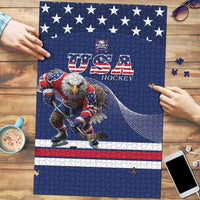 USA Ice Hockey Puzzle Eagle Mascot