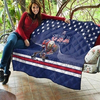 USA Ice Hockey Quilt Eagle Mascot
