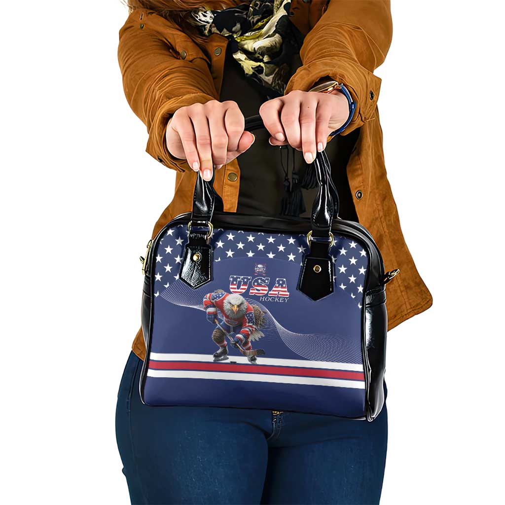 USA Ice Hockey Shoulder Handbag Eagle Mascot
