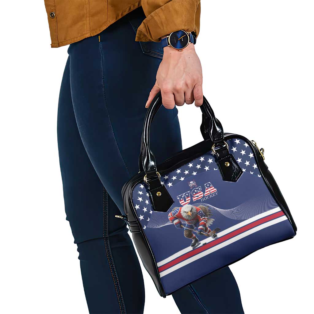 USA Ice Hockey Shoulder Handbag Eagle Mascot