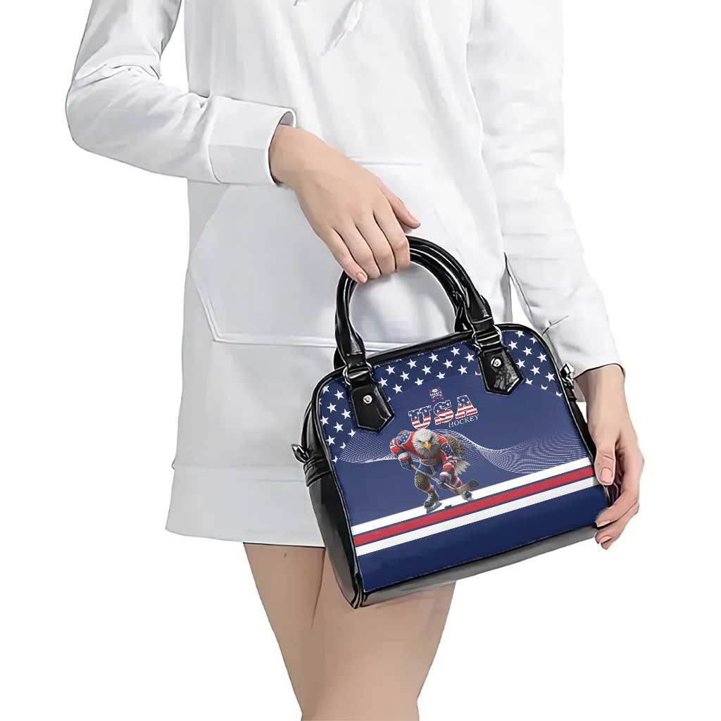 USA Ice Hockey Shoulder Handbag Eagle Mascot
