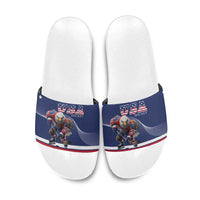 USA Ice Hockey Slide Sandals Eagle Mascot