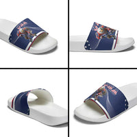 USA Ice Hockey Slide Sandals Eagle Mascot
