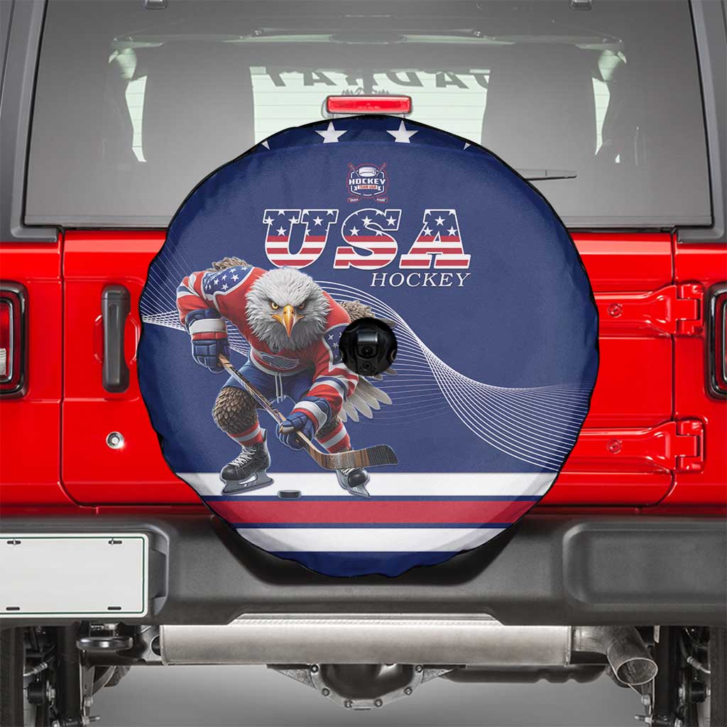 USA Ice Hockey Spare Tire Cover Eagle Mascot