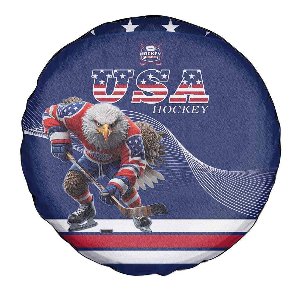USA Ice Hockey Spare Tire Cover Eagle Mascot