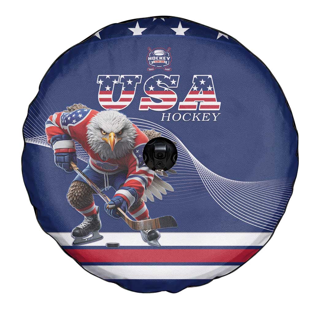 USA Ice Hockey Spare Tire Cover Eagle Mascot
