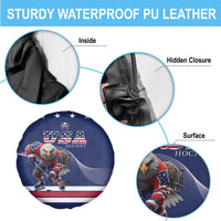 USA Ice Hockey Spare Tire Cover Eagle Mascot