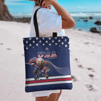 USA Ice Hockey Tote Bag Eagle Mascot