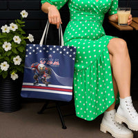 USA Ice Hockey Tote Bag Eagle Mascot