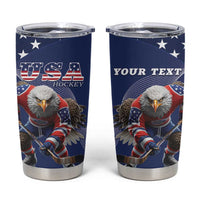Custom USA Ice Hockey Tumbler Cup Eagle Mascot