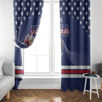 USA Ice Hockey Window Curtain Eagle Mascot