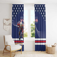 USA Ice Hockey Window Curtain Eagle Mascot