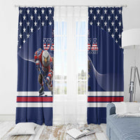 USA Ice Hockey Window Curtain Eagle Mascot