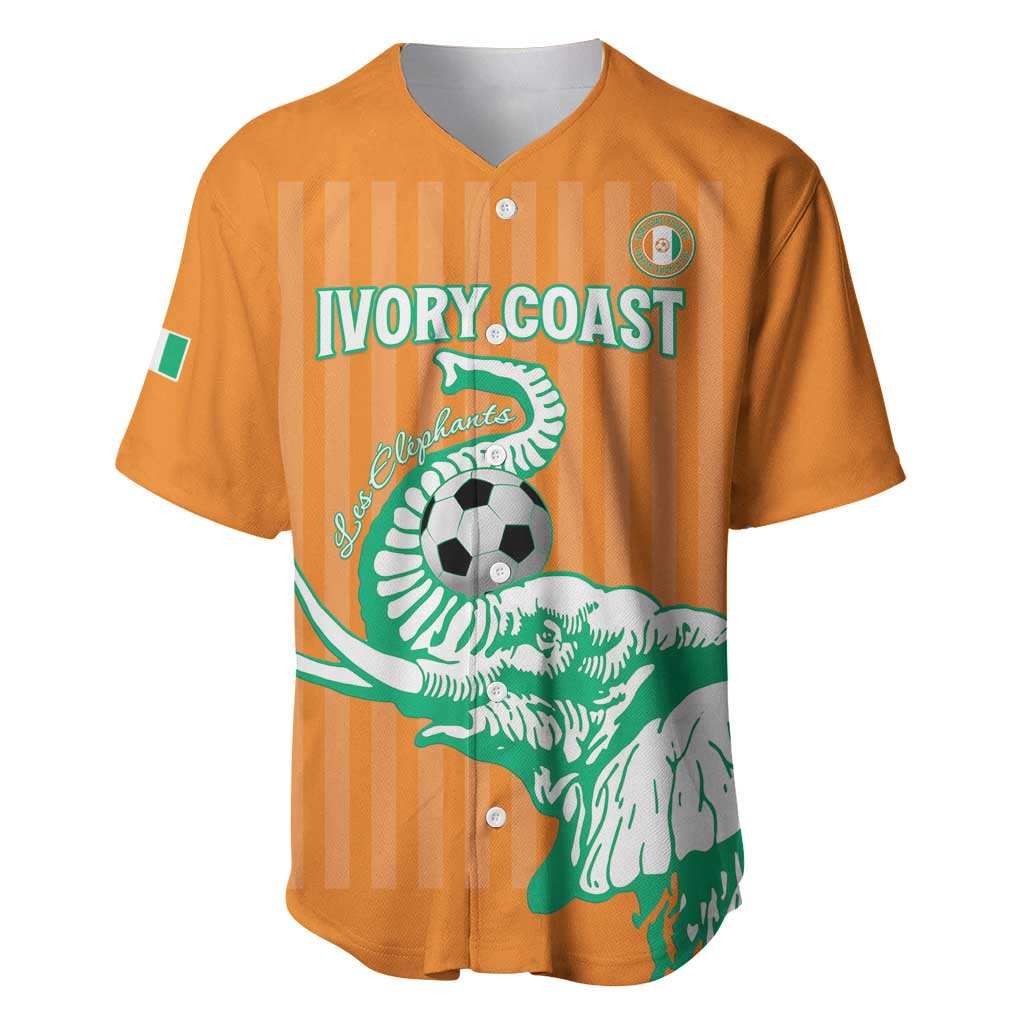 Custom Ivory Coast Football Baseball Jersey Come On Elephants