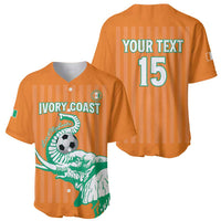 Custom Ivory Coast Football Baseball Jersey Come On Elephants