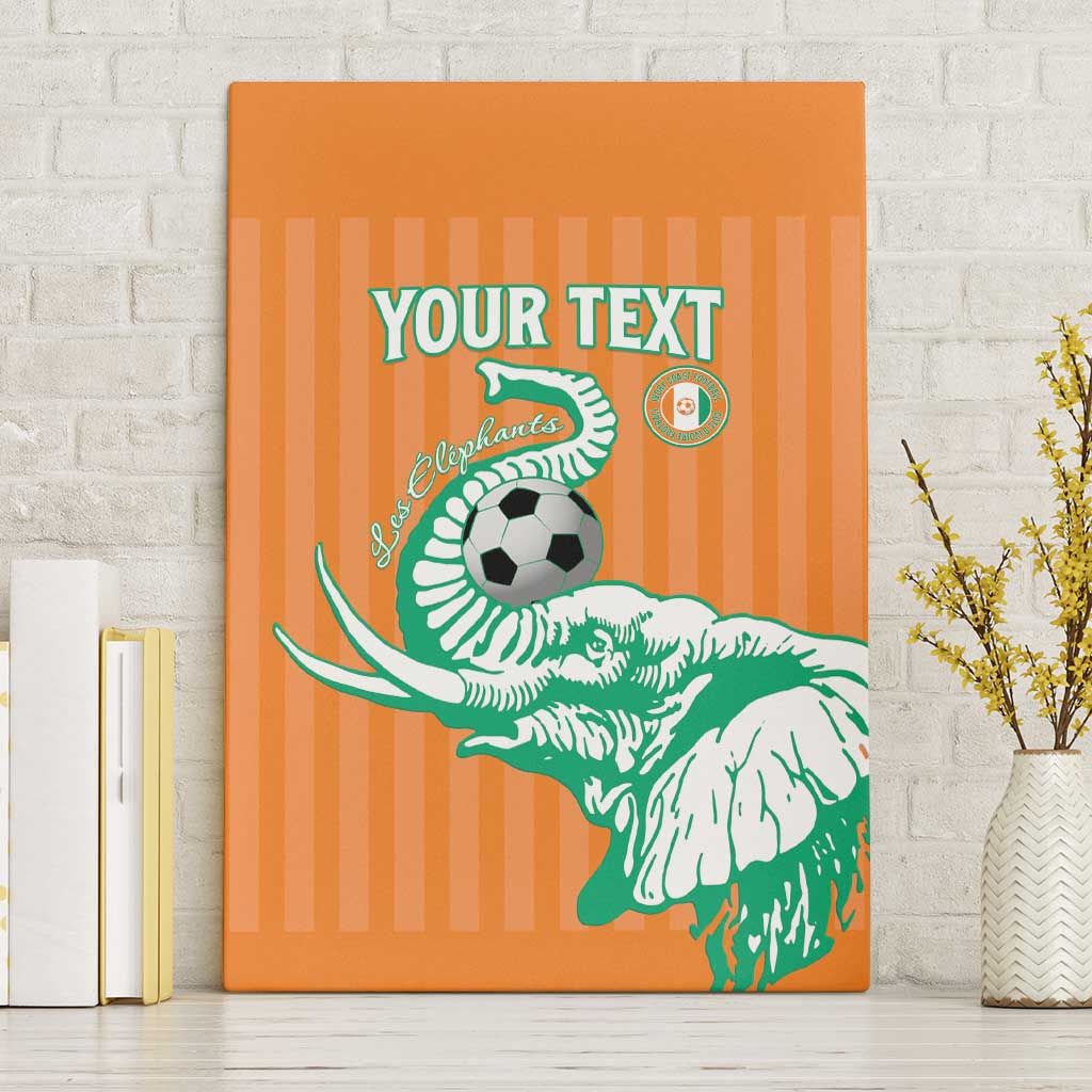 Custom Ivory Coast Football Canvas Wall Art Come On Elephants