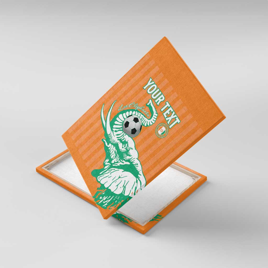 Custom Ivory Coast Football Canvas Wall Art Come On Elephants
