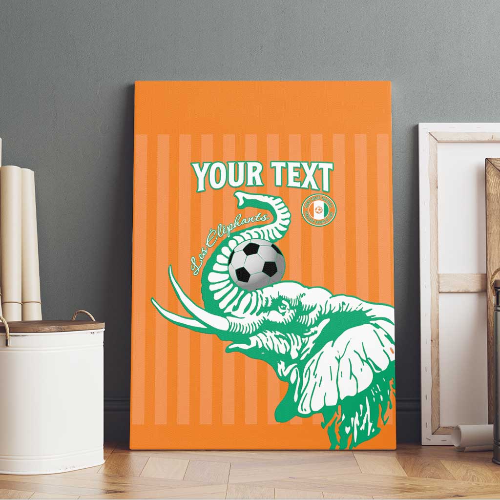 Custom Ivory Coast Football Canvas Wall Art Come On Elephants