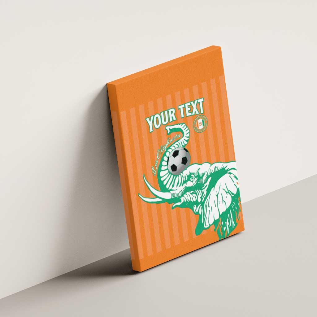 Custom Ivory Coast Football Canvas Wall Art Come On Elephants