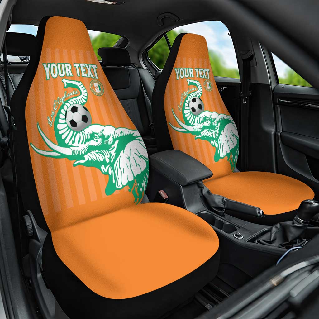 Custom Ivory Coast Football Car Seat Cover Come On Elephants