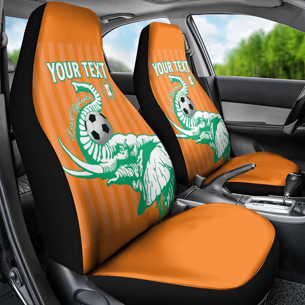 Custom Ivory Coast Football Car Seat Cover Come On Elephants