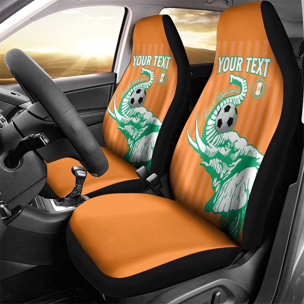 Custom Ivory Coast Football Car Seat Cover Come On Elephants