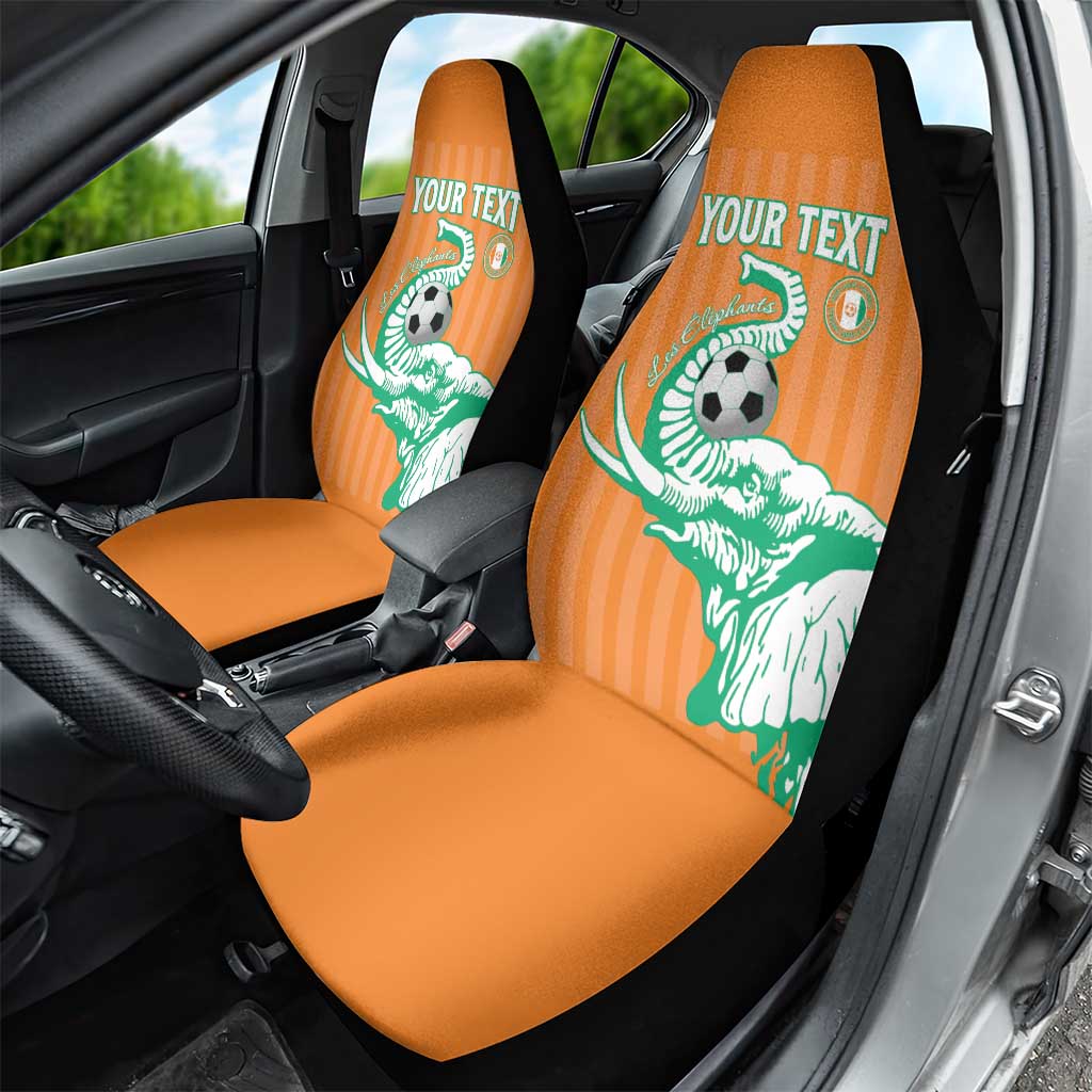 Custom Ivory Coast Football Car Seat Cover Come On Elephants