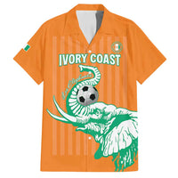 Custom Ivory Coast Football Family Matching Off Shoulder Maxi Dress and Hawaiian Shirt Come On Elephants