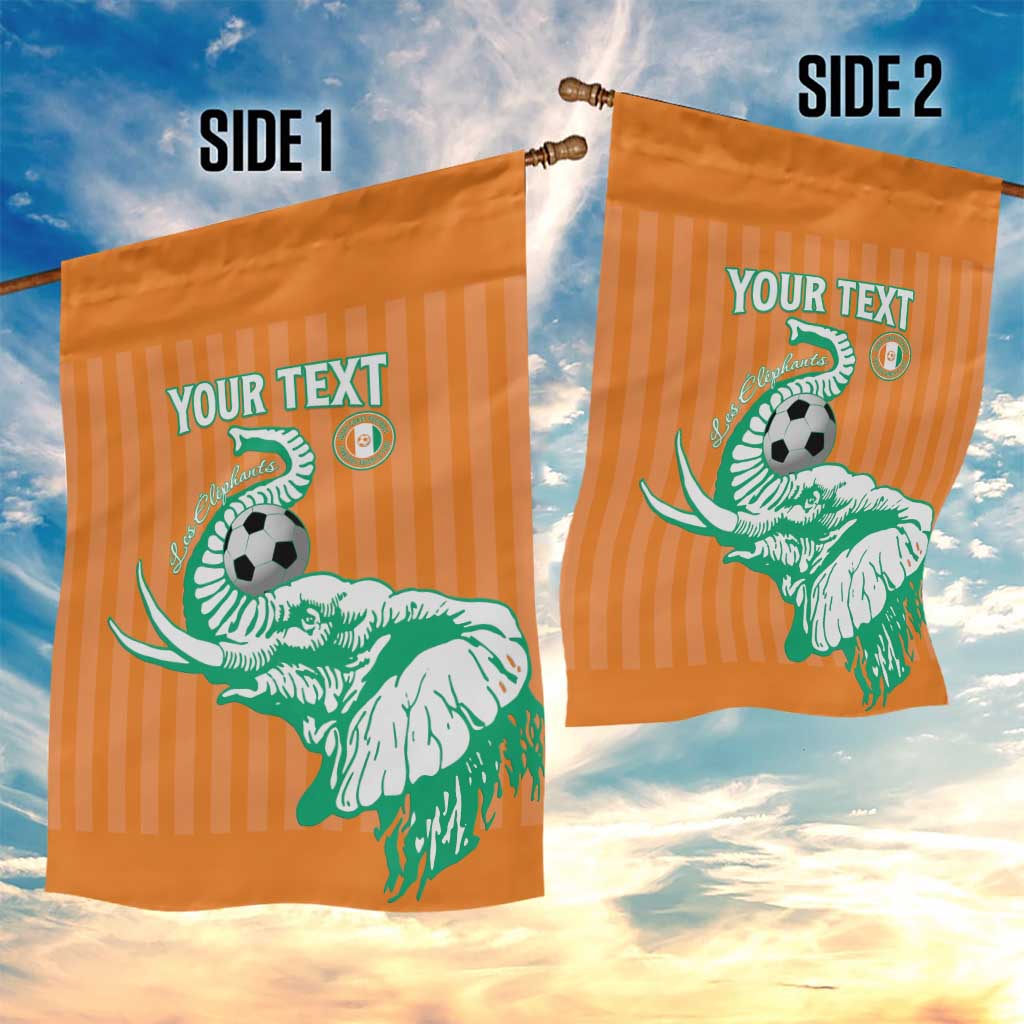 Custom Ivory Coast Football Garden Flag Come On Elephants