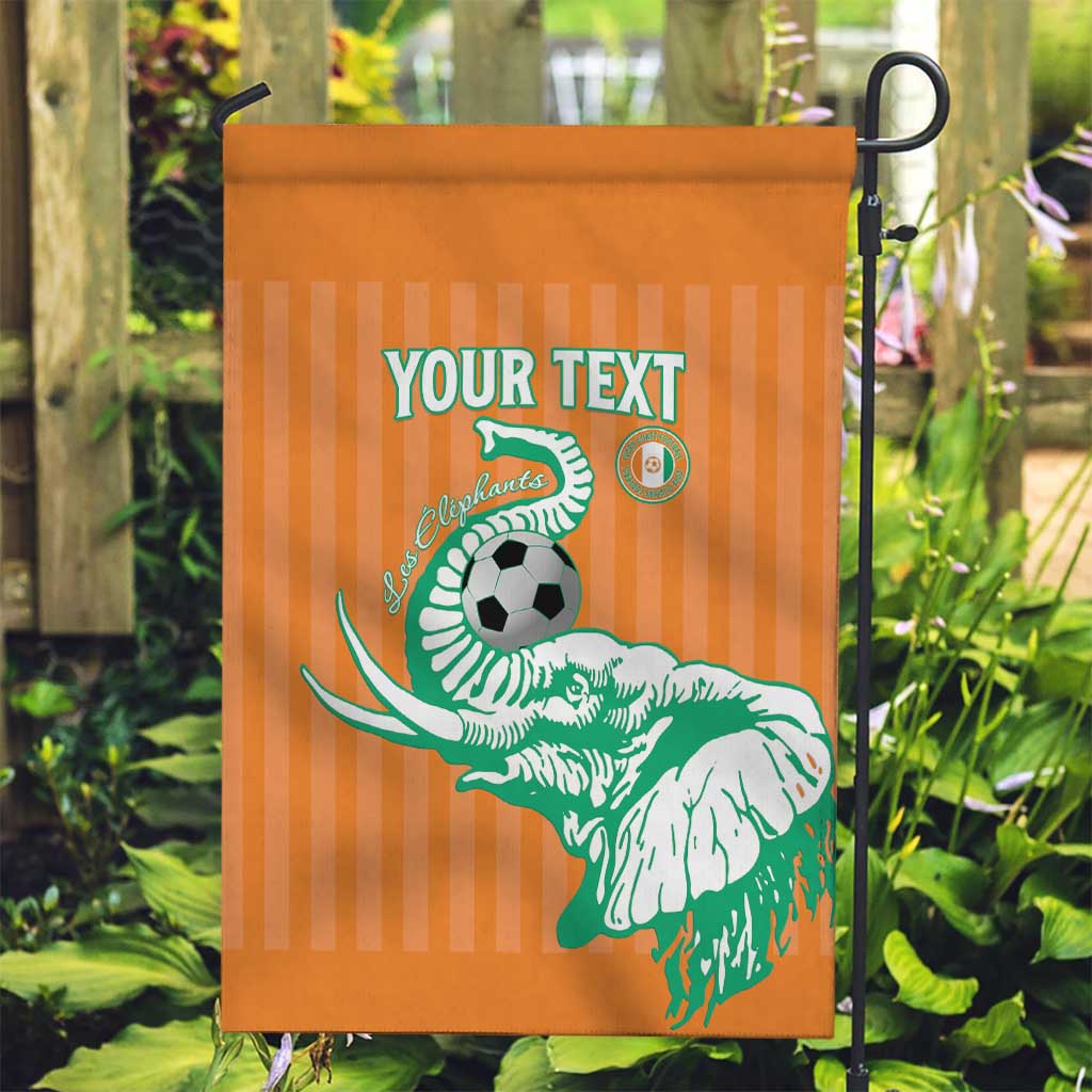 Custom Ivory Coast Football Garden Flag Come On Elephants