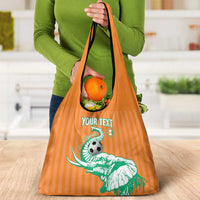 Custom Ivory Coast Football Grocery Bag Come On Elephants