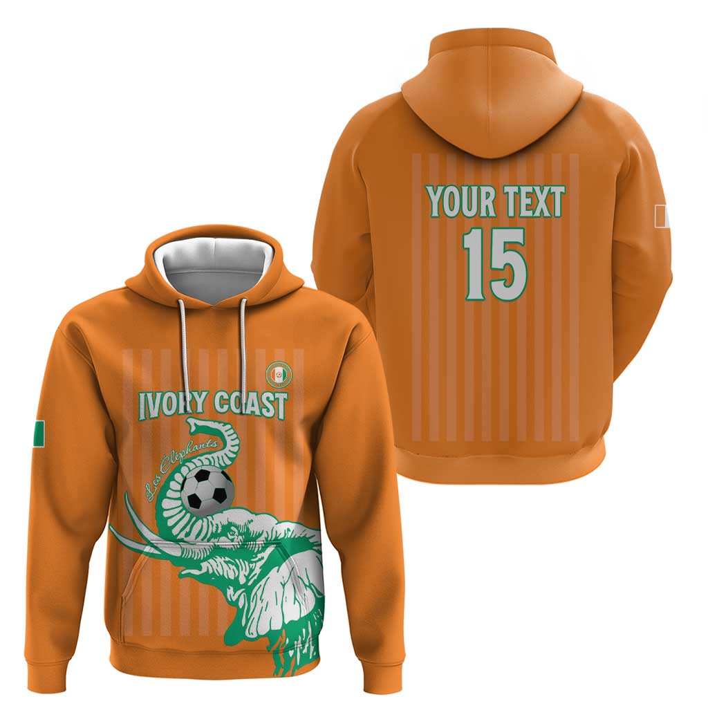 Custom Ivory Coast Football Hoodie Come On Elephants