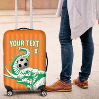 Custom Ivory Coast Football Luggage Cover Come On Elephants