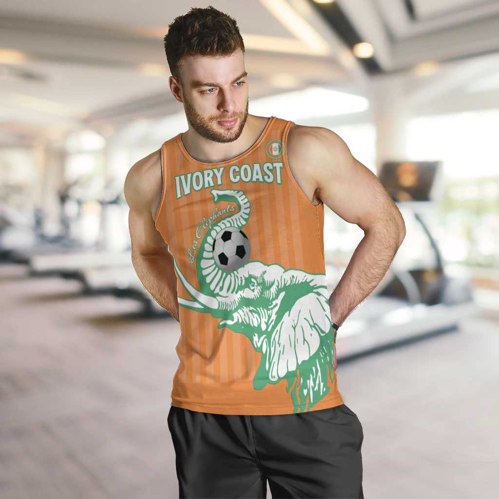 Custom Ivory Coast Football Men Tank Top Come On Elephants
